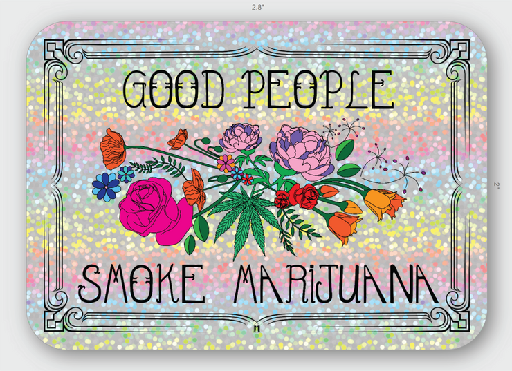 Glittery Good People Sticker