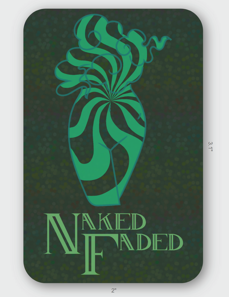 Naked Faded Emerald Envy Glitter Venus Sticker